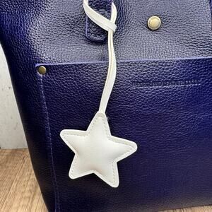 Star Bag Charm White Crossbody Purse Charm NEW Cute Bag Flair FAST SHIP